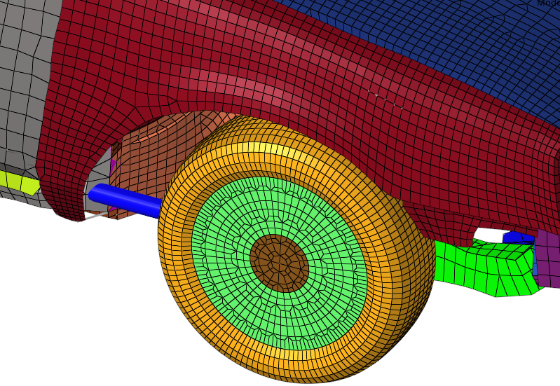 适用于Ls-dyna\hypermesh撞击模拟的1.5t小轿车有限元模型的图2